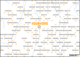 map of Koubikoro