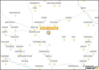 map of Koubouré