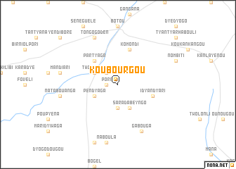 map of Koubourgou
