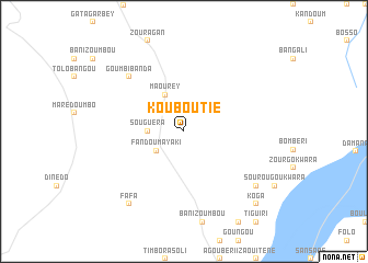 map of Kouboutié