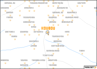 map of Koubou
