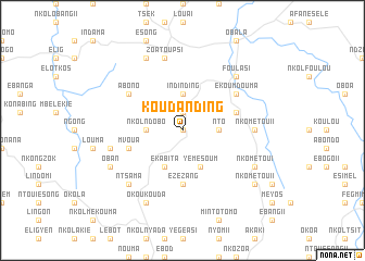 map of Koudanding