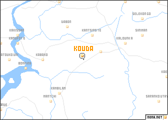 map of Kouda