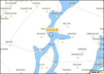 map of Kouda