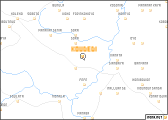 map of Koudédi