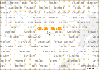 map of Koudenheerd