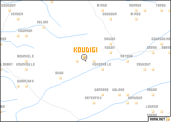 map of Koudigi