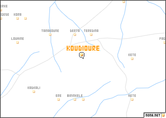 map of Koudiouré