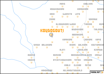 map of Koudogouti