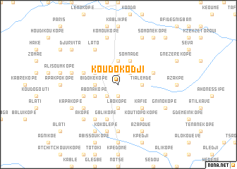 map of Koudokodji