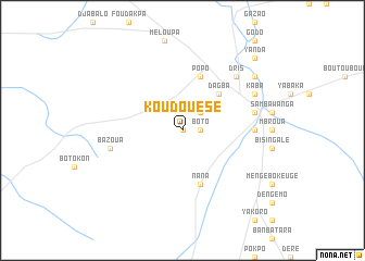 map of Koudouésé