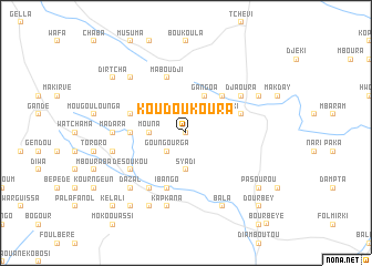 map of koudoukoura