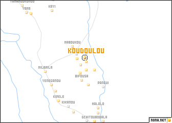 map of Koudoulou