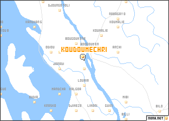 map of Koudou Mechri