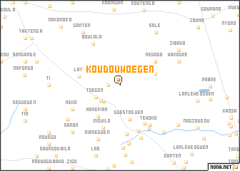 map of Koudouwoégen