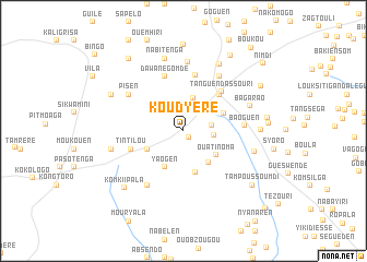 map of Koudyéré