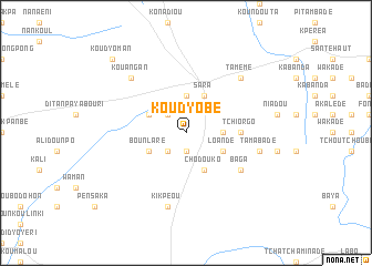map of Koudyobé