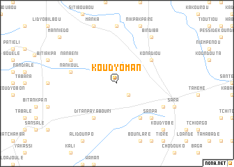 map of Koudyoman