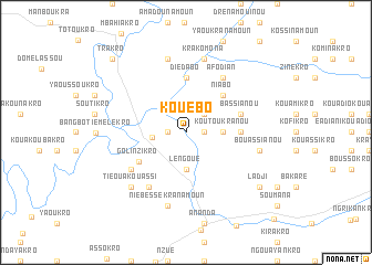 map of Kouébo