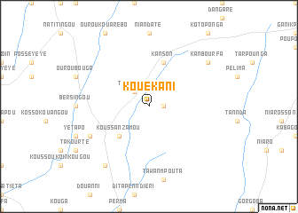 map of Kouékani