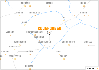 map of Kouékoueso