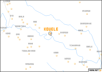 map of Kouélé