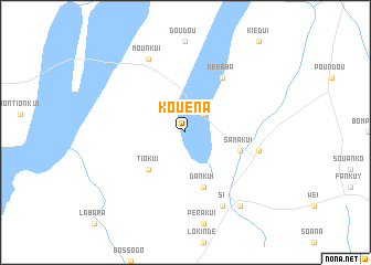 map of Kouéna