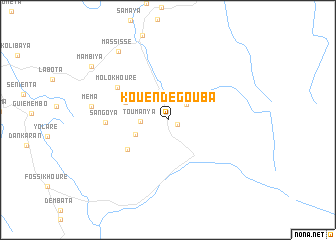 map of Kouendégouba