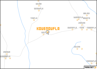 map of Kouénoufla