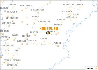 map of Kouépleu