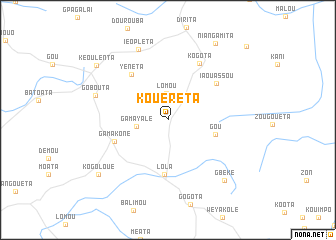 map of Kouéréta