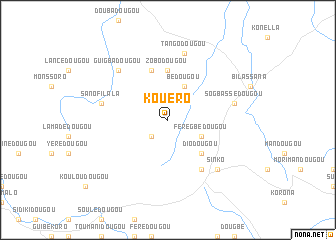 map of Kouéro