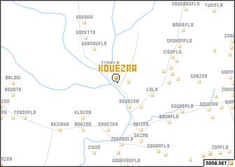 map of Kouézra