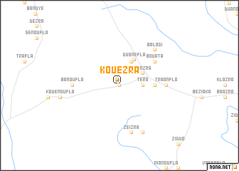 map of Kouézra