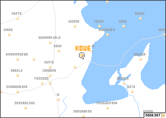 map of Koué