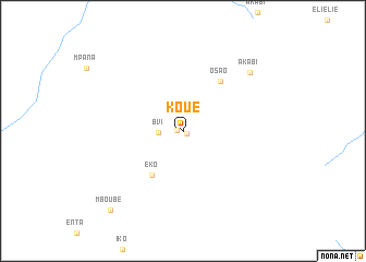 map of Koué