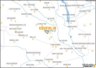 map of Koufália