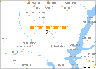 map of Koufé Kouamé Angboué