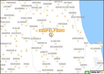 map of Kouf el Fouki