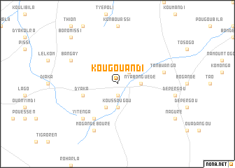 map of Kougouandi