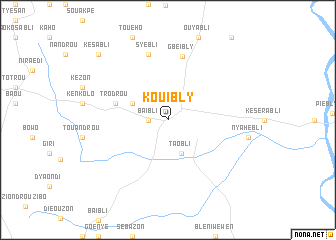 map of Kouibly