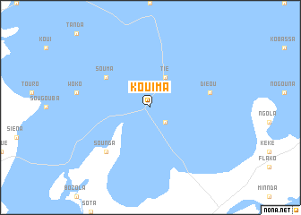 map of Kouima