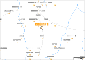 map of Kouinati