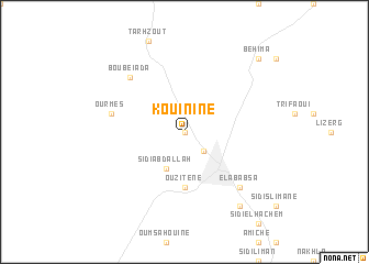 map of Kouinine