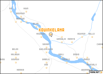 map of Kouinkélama