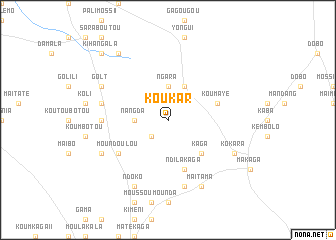 map of Koukar