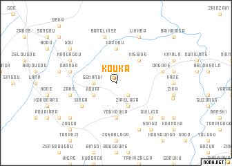 map of Kouka