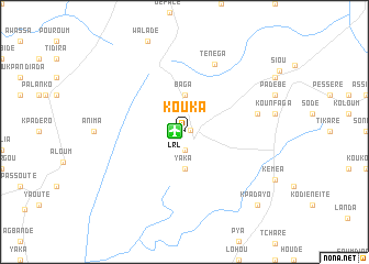 map of Kouka