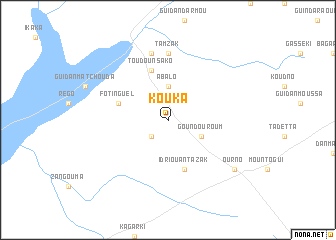 map of Kouka