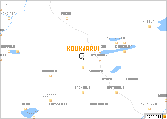 map of Koukjärvi